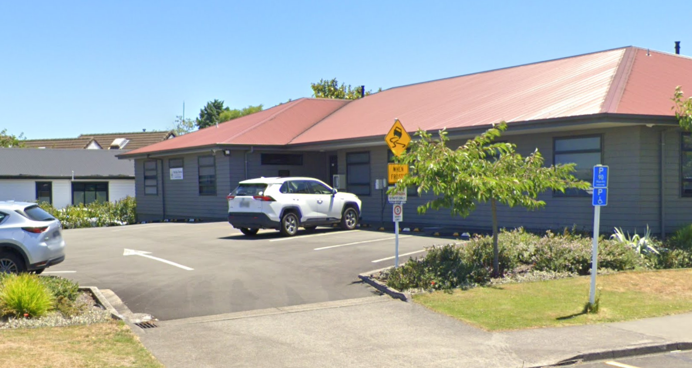 Parking outside the Specialist Rooms